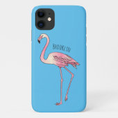 Abbildung des Flamingo-Vogel-Cartoon Case-Mate iPhone Hülle (Rückseite)