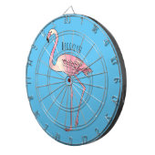 Abbildung des Flamingo-Vogel-Cartoon Dartscheibe (Vorderseite rechts)