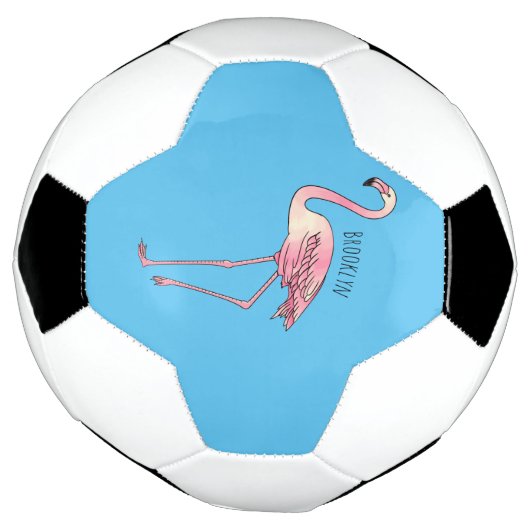 Abbildung des Flamingo-Vogel-Cartoon Fußball (Gedreht)