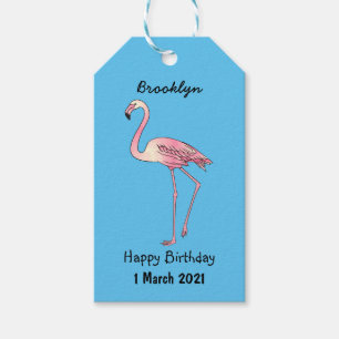 Abbildung des Flamingo-Vogel-Cartoon Geschenkanhänger