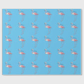 Abbildung des Flamingo-Vogel-Cartoon Geschenkpapier (Flach)
