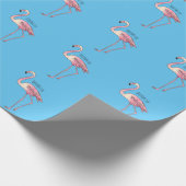Abbildung des Flamingo-Vogel-Cartoon Geschenkpapier (Ecke)