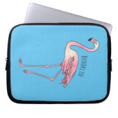 Abbildung des Flamingo-Vogel-Cartoon Laptopschutzhülle (Vorderseite)