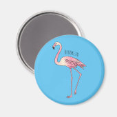Abbildung des Flamingo-Vogel-Cartoon Magnet (Vorderseite/Rückseite)