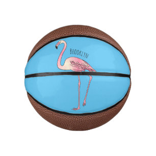 Abbildung des Flamingo-Vogel-Cartoon Mini Basketball