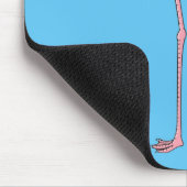 Abbildung des Flamingo-Vogel-Cartoon Mousepad (Ecke)
