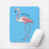 Abbildung des Flamingo-Vogel-Cartoon Mousepad (Mit Mouse)