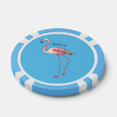 Abbildung des Flamingo-Vogel-Cartoon Pokerchips (Einzeln)