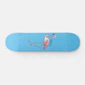 Abbildung des Flamingo-Vogel-Cartoon Skateboard (Horizontal)