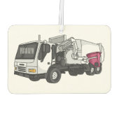 Abbildung des Garbage LKW-Cartoon Autolufterfrischer (Rückseite)