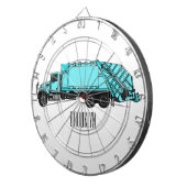 Abbildung des Garbage LKW-Cartoon Dartscheibe (Vorderseite rechts)