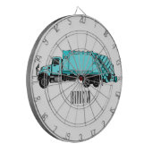 Abbildung des Garbage LKW-Cartoon Dartscheibe (Vorderseite Links)