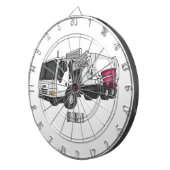 Abbildung des Garbage LKW-Cartoon Dartscheibe (Vorderseite rechts)