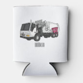 Abbildung des Garbage LKW-Cartoon Dosenkühler (Vorderseite)