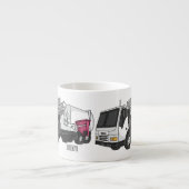 Abbildung des Garbage LKW-Cartoon Espressotasse (Vorderseite)