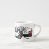Abbildung des Garbage LKW-Cartoon Espressotasse (Rechts)