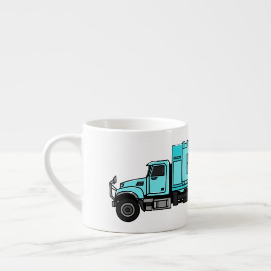 Abbildung des Garbage LKW-Cartoon Espressotasse (Links)