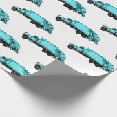 Abbildung des Garbage LKW-Cartoon Geschenkpapier (Ecke)