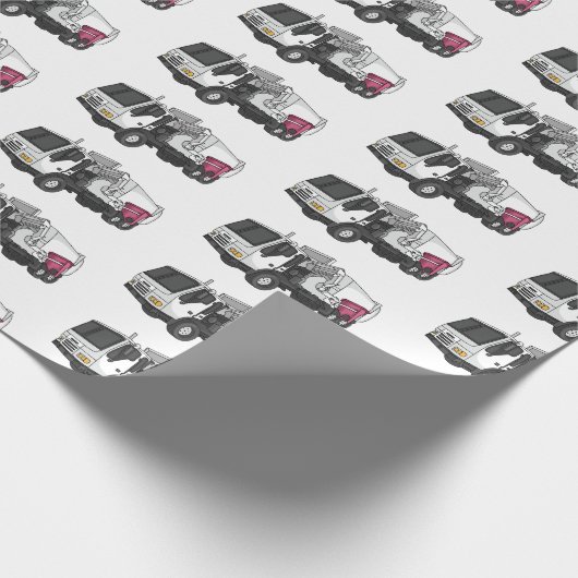 Abbildung des Garbage LKW-Cartoon Geschenkpapier (Ecke)