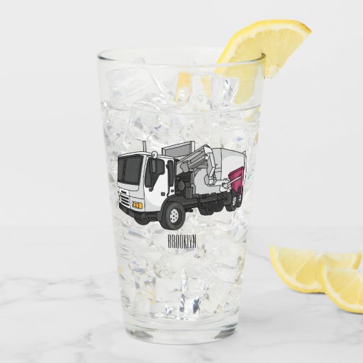 Abbildung des Garbage LKW-Cartoon Glas (Rückseite Ice)