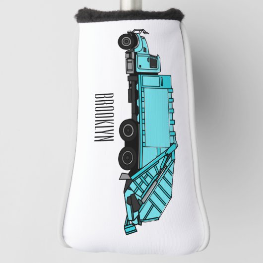 Abbildung des Garbage LKW-Cartoon Golf Headcover (Rotieren 90)