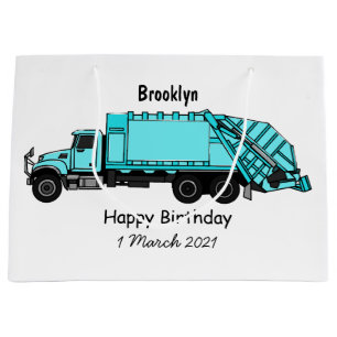 Abbildung des Garbage LKW-Cartoon Große Geschenktüte