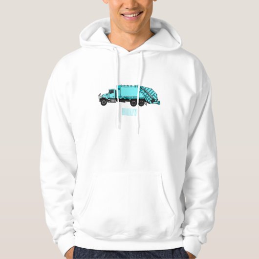 Abbildung des Garbage LKW-Cartoon Hoodie (Vorderseite)