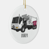 Abbildung des Garbage LKW-Cartoon Keramik Ornament (Rechts)