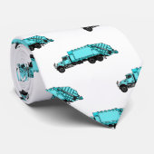 Abbildung des Garbage LKW-Cartoon Krawatte (Gerollt)