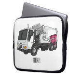 Abbildung des Garbage LKW-Cartoon Laptopschutzhülle (Vorderseite Links)