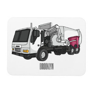 Abbildung des Garbage LKW-Cartoon Magnet