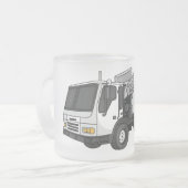 Abbildung des Garbage LKW-Cartoon Mattglastasse (Vorderseite Links)