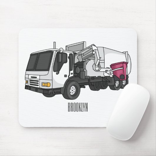 Abbildung des Garbage LKW-Cartoon Mousepad (Mit Mouse)