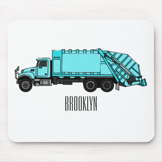 Abbildung des Garbage LKW-Cartoon Mousepad (Vorne)