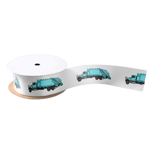 Abbildung des Garbage LKW-Cartoon Satinband (Spule)