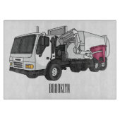 Abbildung des Garbage LKW-Cartoon Schneidebrett (Vorderseite)