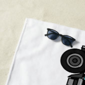 Abbildung des Garbage LKW-Cartoon Strandtuch (Beispiel)