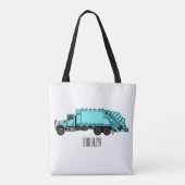 Abbildung des Garbage LKW-Cartoon Tasche (Rückseite)
