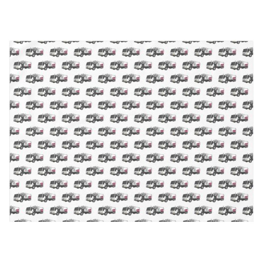 Abbildung des Garbage LKW-Cartoon Tischdecke (Vorderseite (Horizontal))