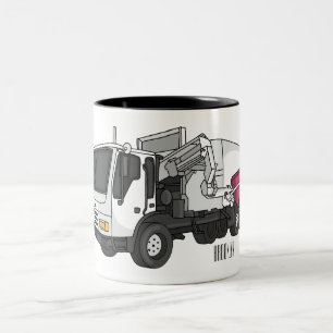 Abbildung des Garbage LKW-Cartoon Zweifarbige Tasse