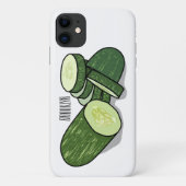 Abbildung des Gurkenkummers Cartoon Case-Mate iPhone Hülle (Rückseite)