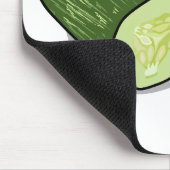 Abbildung des Gurkenkummers Cartoon Mousepad (Ecke)