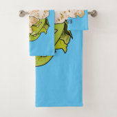 Abbildung des Kauliblumen-Cartoon Badhandtuch Set (Insitu)
