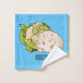 Abbildung des Kauliblumen-Cartoon Badhandtuch Set (Waschlappen)