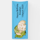 Abbildung des Kauliblumen-Cartoon Banner (Vertikal)