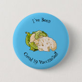 Abbildung des Kauliblumen-Cartoon Button (Vorderseite)