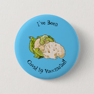 Abbildung des Kauliblumen-Cartoon Button