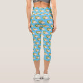 Abbildung des Kauliblumen-Cartoon Capri Leggings (Rückseite)