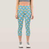 Abbildung des Kauliblumen-Cartoon Capri Leggings (Vorderseite)