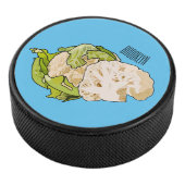 Abbildung des Kauliblumen-Cartoon Eishockey Puck (3/4)